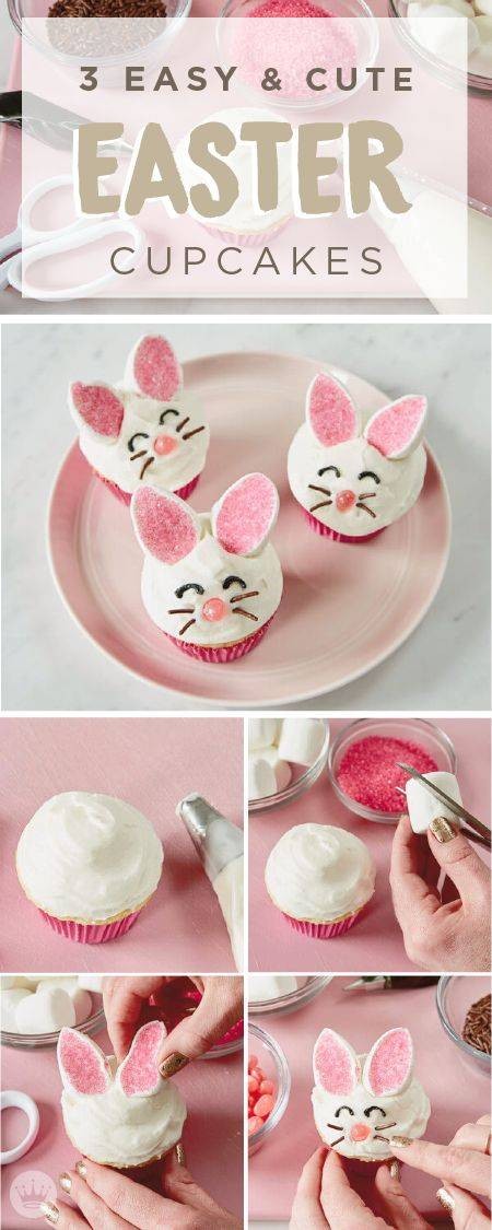 Easy and Cute Easter Cupcakes will Decorate Your Dessert Table