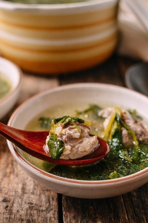 Chinese Watercress Soup – Make This Soup With Gingery Broth From Pork Ribs!