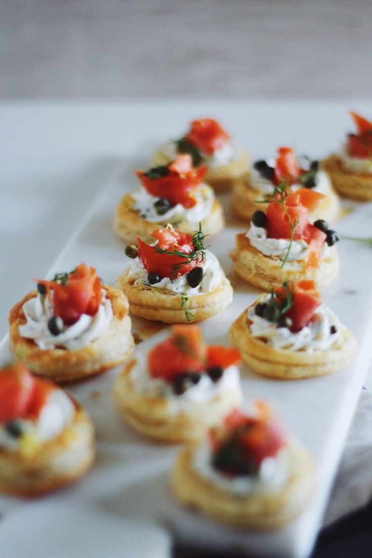 Goat Cheese Smoked Salmon Puff Pastry Bites