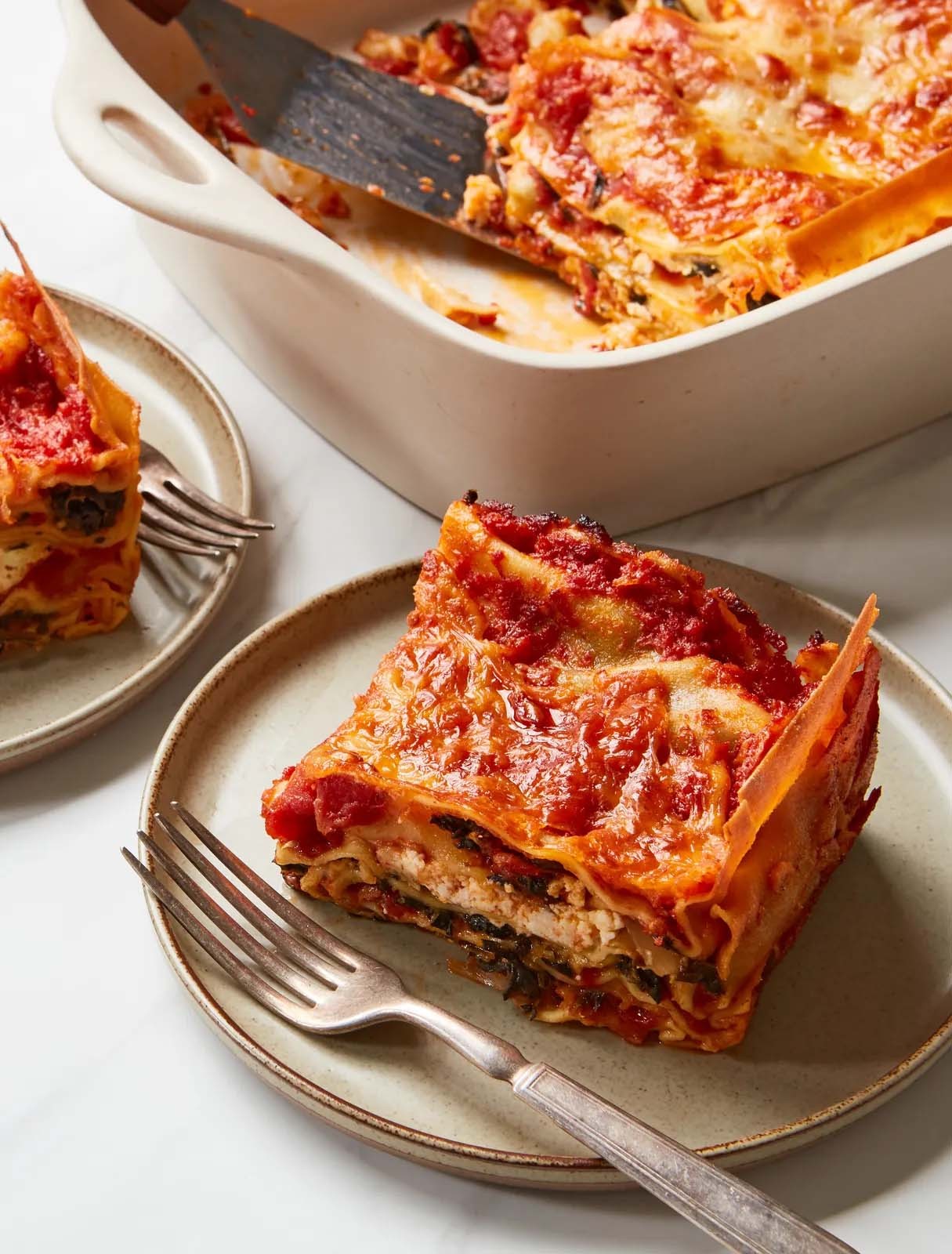 Vegetarian Lasagna With Easy Roasted Tomato Sauce