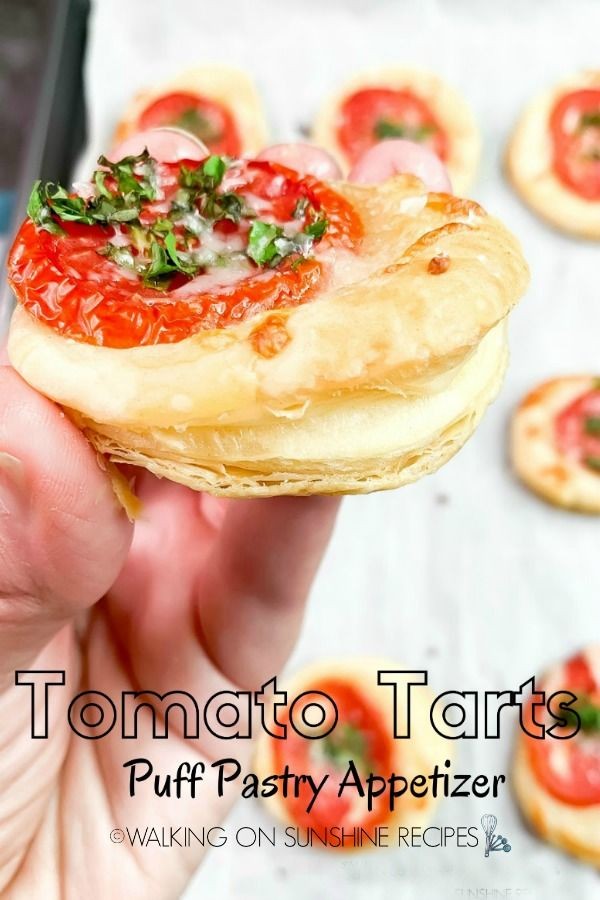 Tomato Tarts Puff Pastry Appetizer