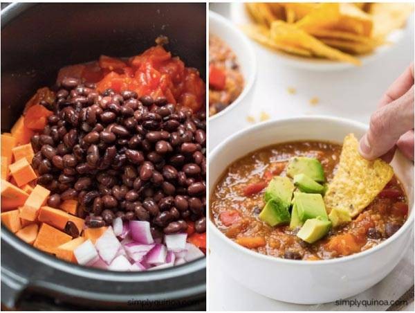 Slow Cooker Sweet Potato Chili