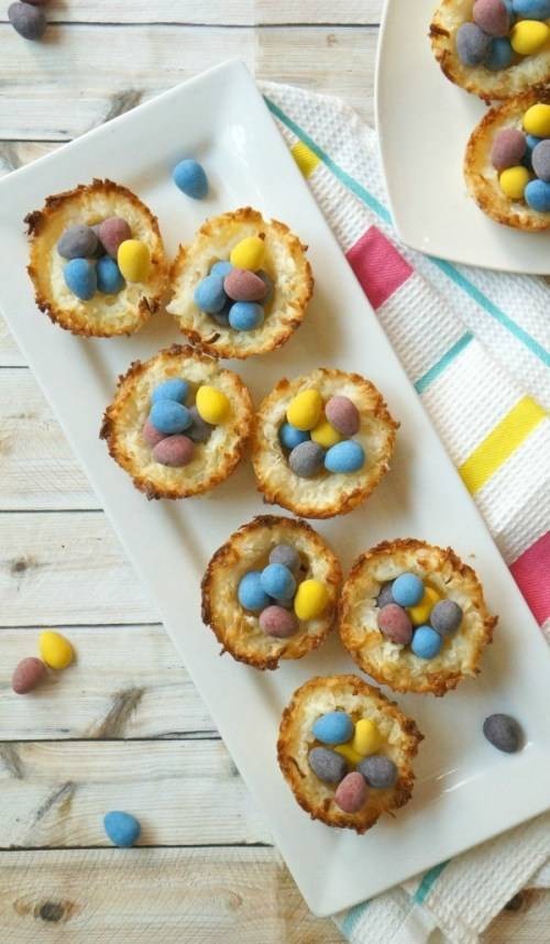 Easy Coconut Birds Nest Cookies for Easter