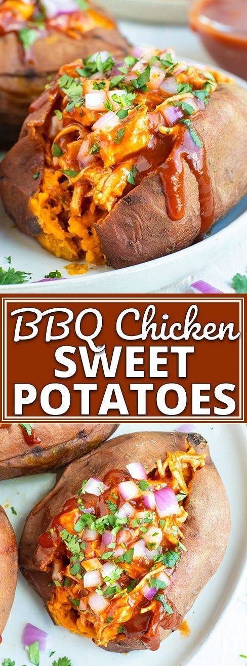 BBQ Chicken Sweet Potatoes