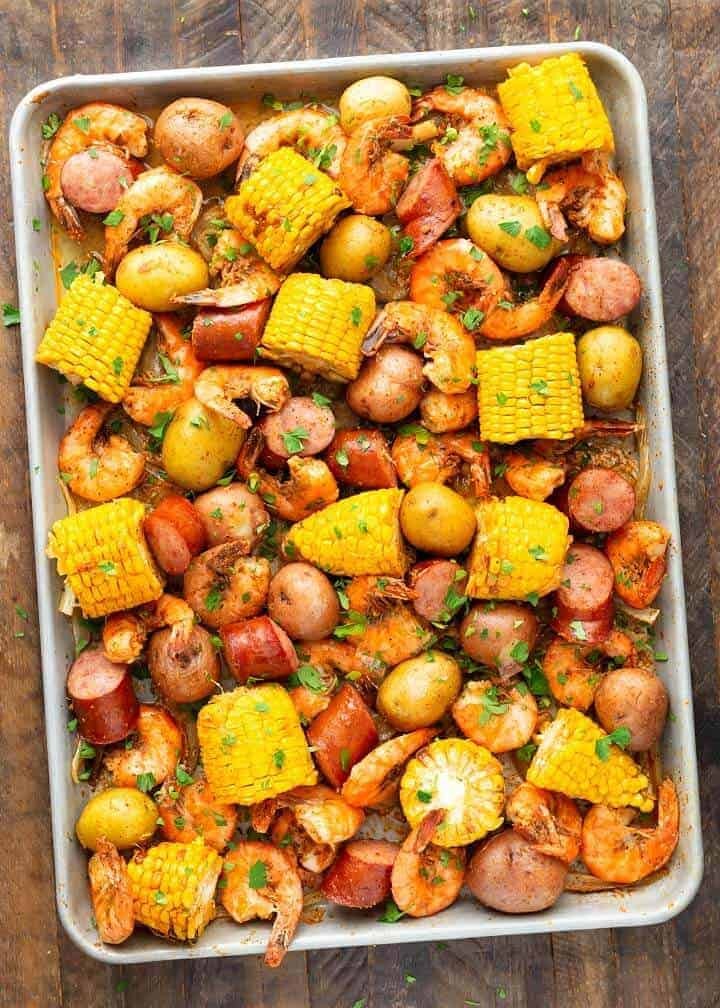 Sheet Pan Shrimp Boil