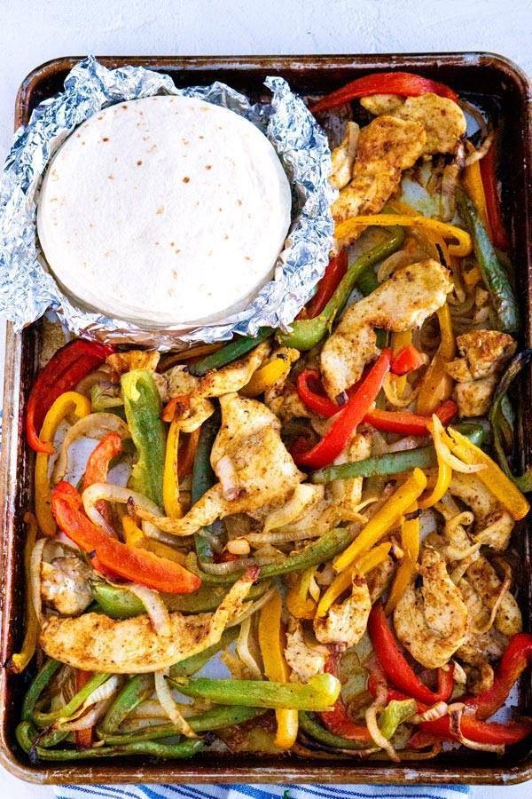 Sheet Pan Chicken Fajitas