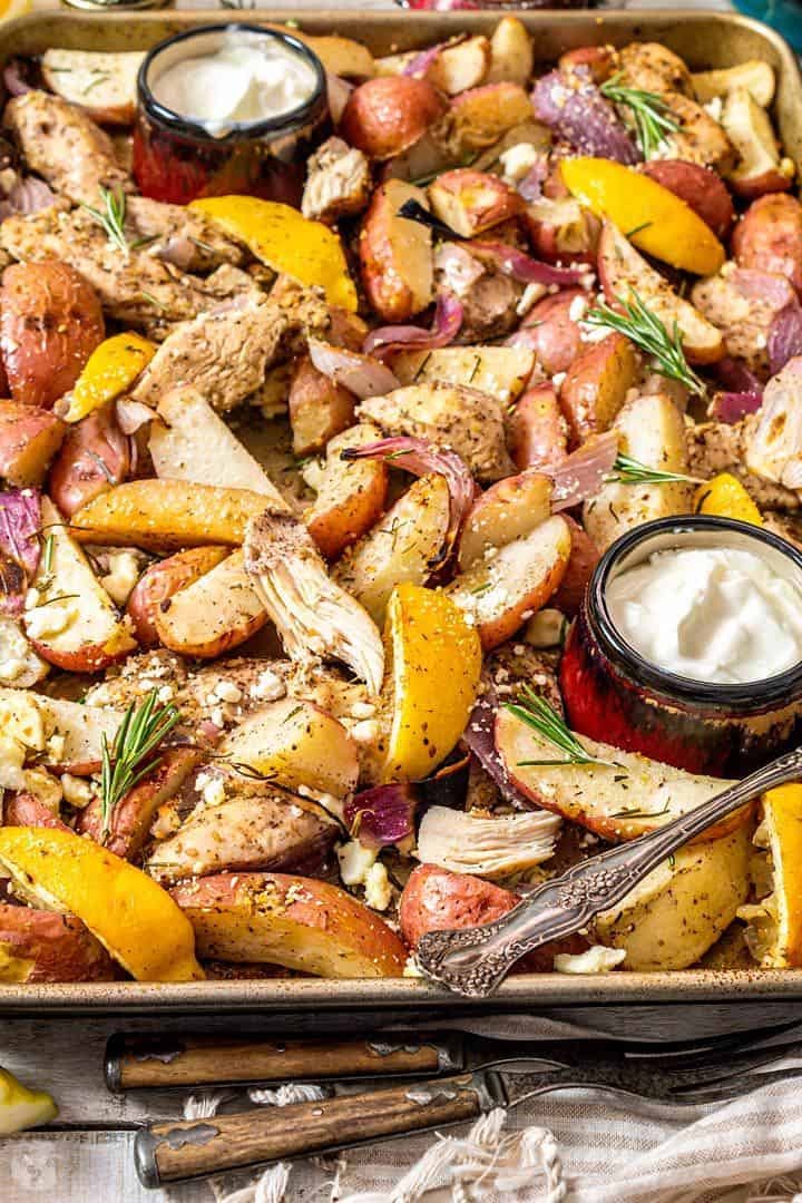 Sheet Pan Mediterranean Herb Chicken and Potatoes