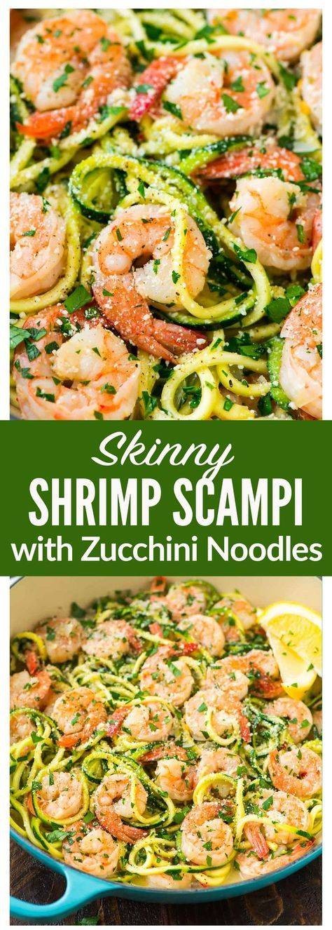 Healthy Shrimp Scampi with Zucchini Noodles