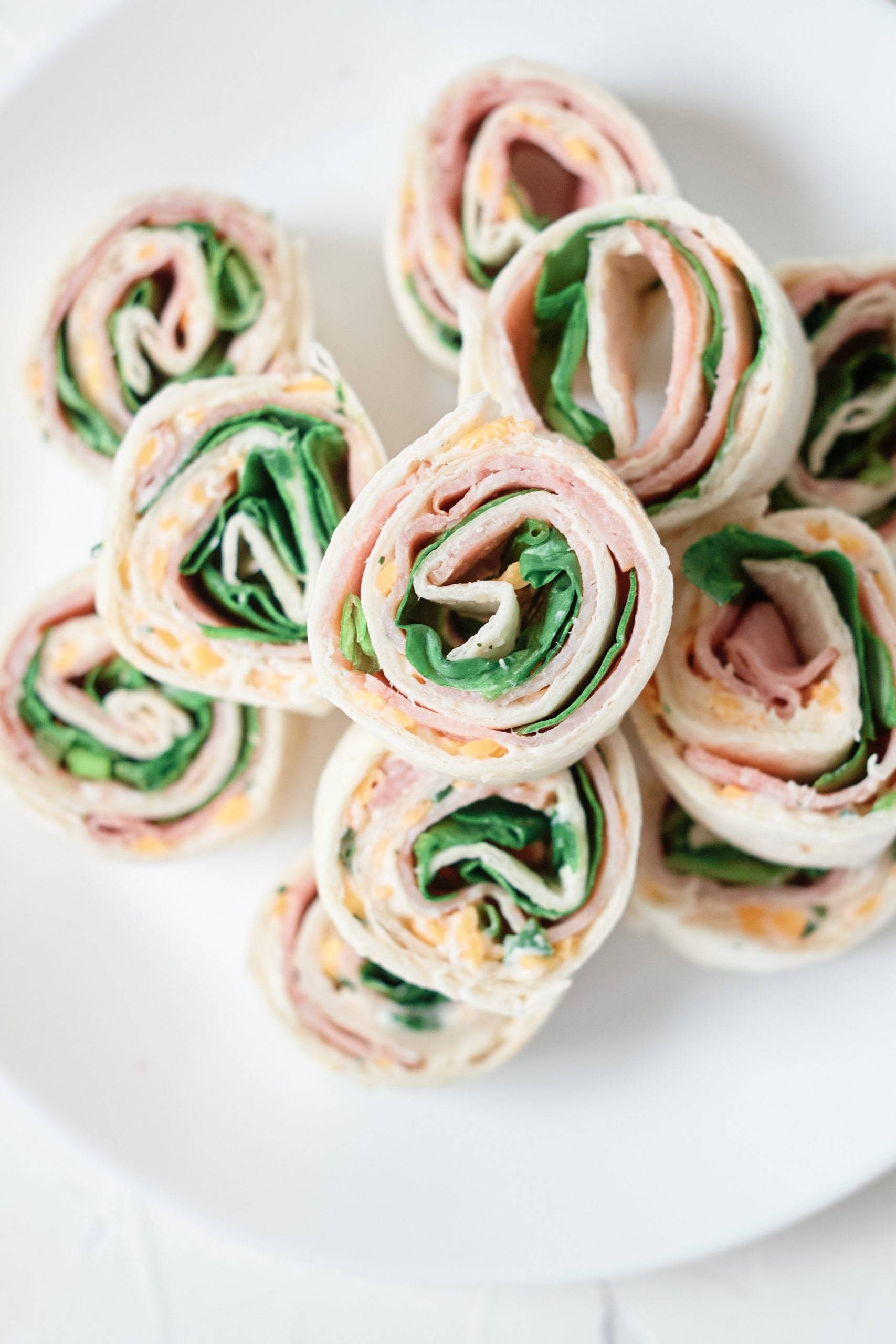 Ranch Cream Cheese Ham Roll Ups