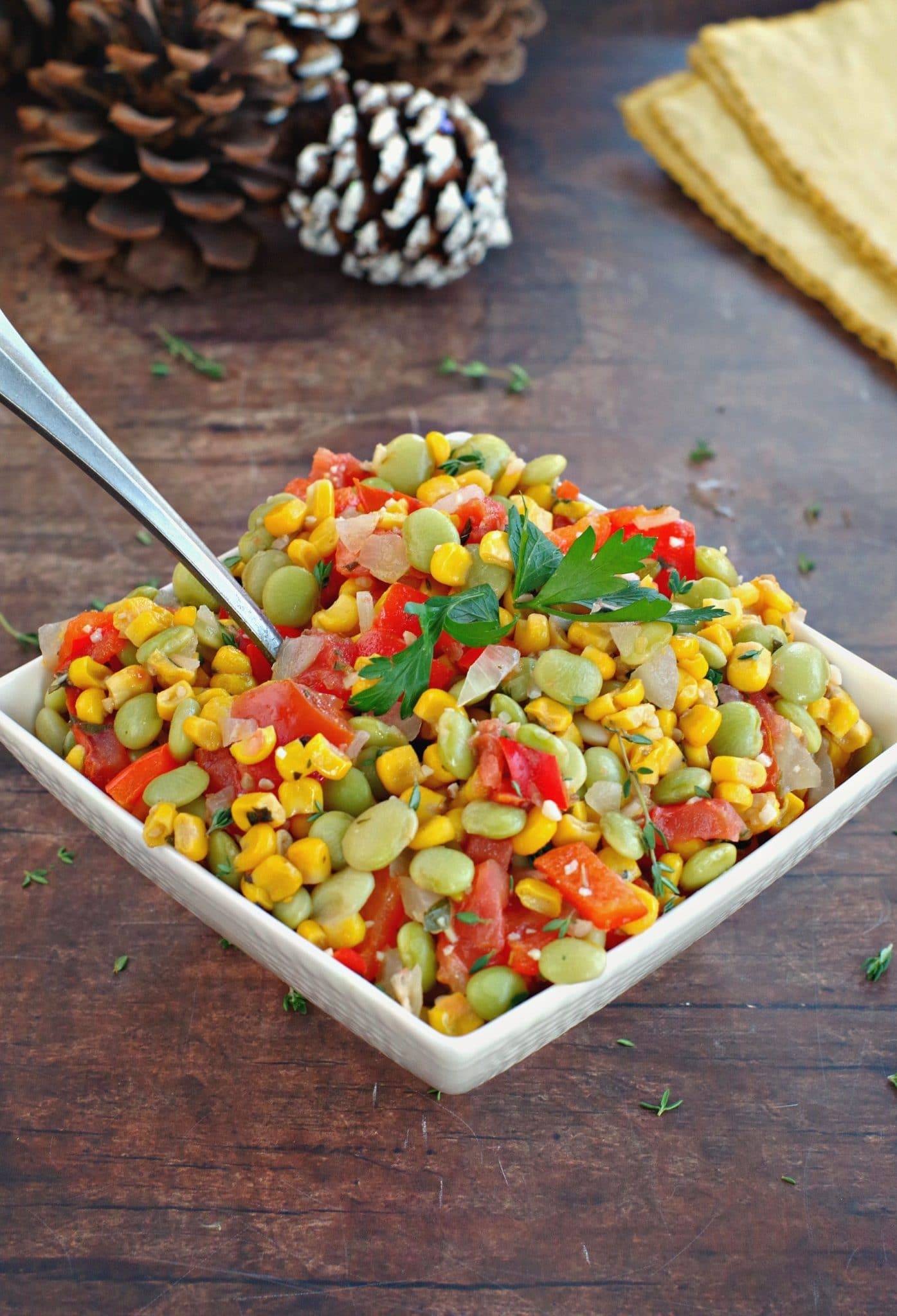 Corn Succotash: Gluten-free & Weight Watchers Friendly