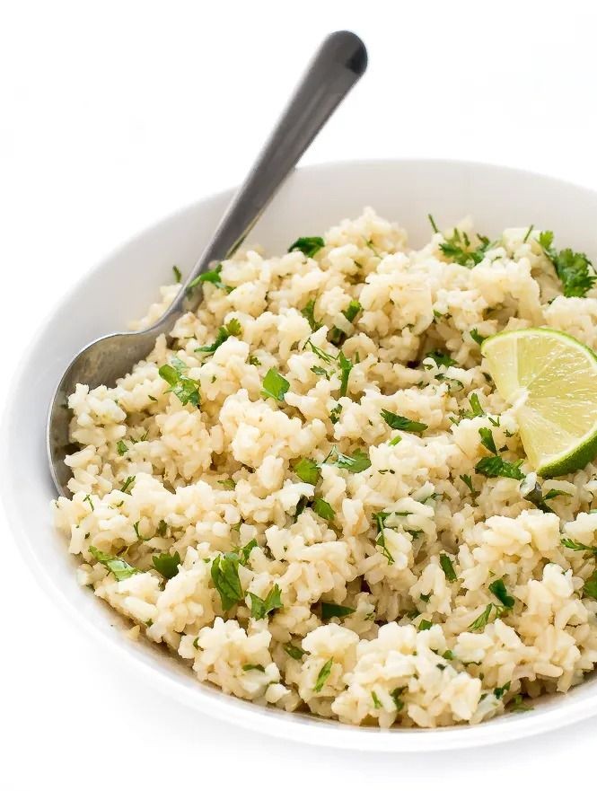 Healthy Cilantro Lime Brown Rice Recipe