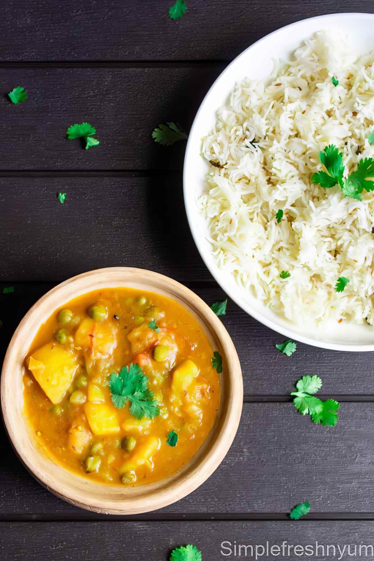 Instant Pot Aloo Matar | Healthy Indian Potato and Peas Curry