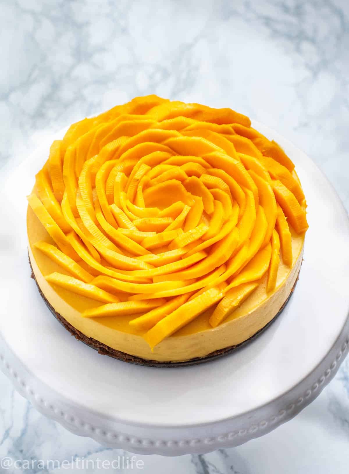 Instant Pot Mango Cheesecake