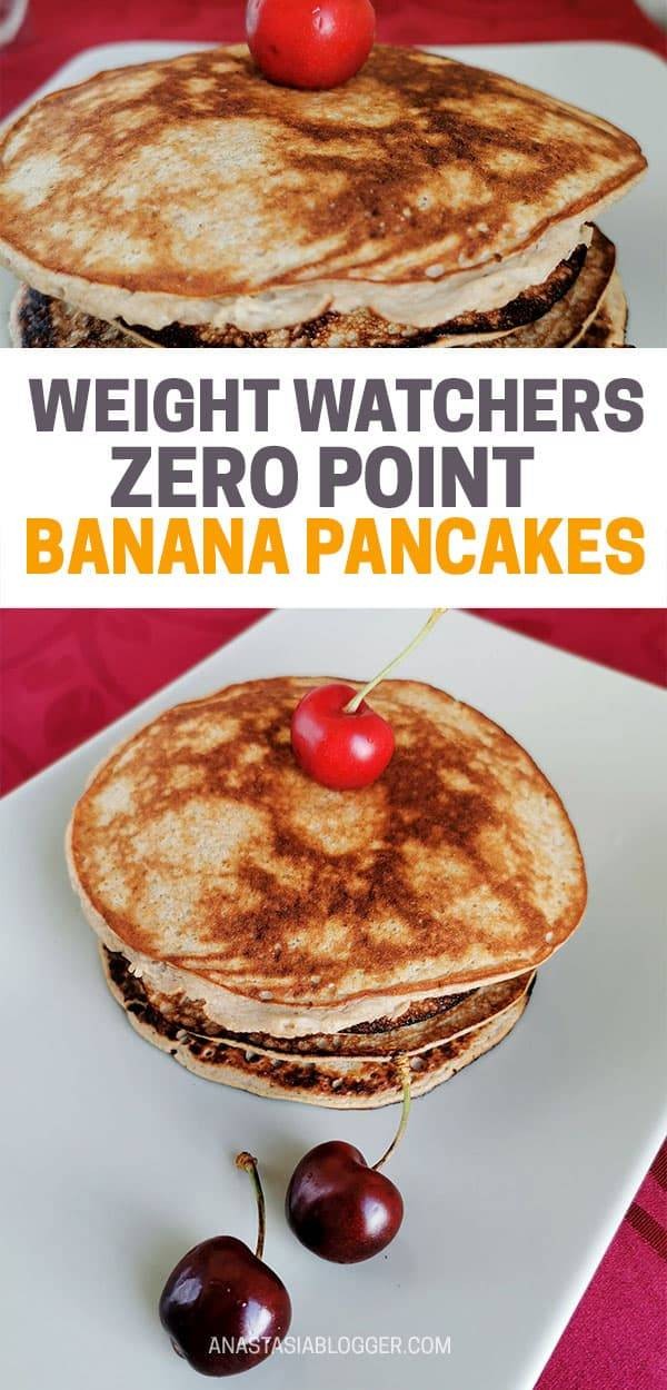 Zero Point Flourless Weight Watchers Banana Pancakes | 0 Smartpoints Each!