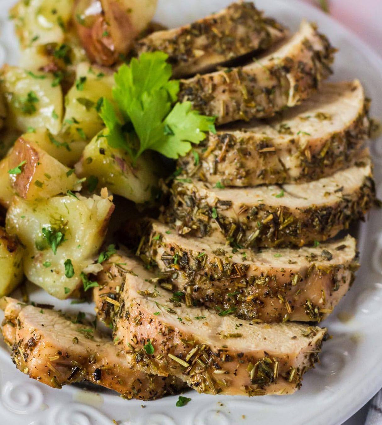 Turkey Tenderloin with Fresh Herbs