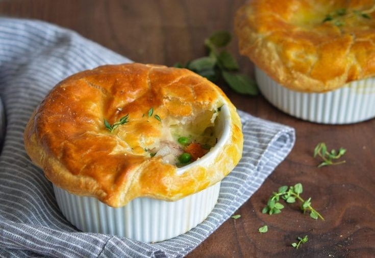 Surprisingly Easy Chicken Pot Pie with Puff Pastry