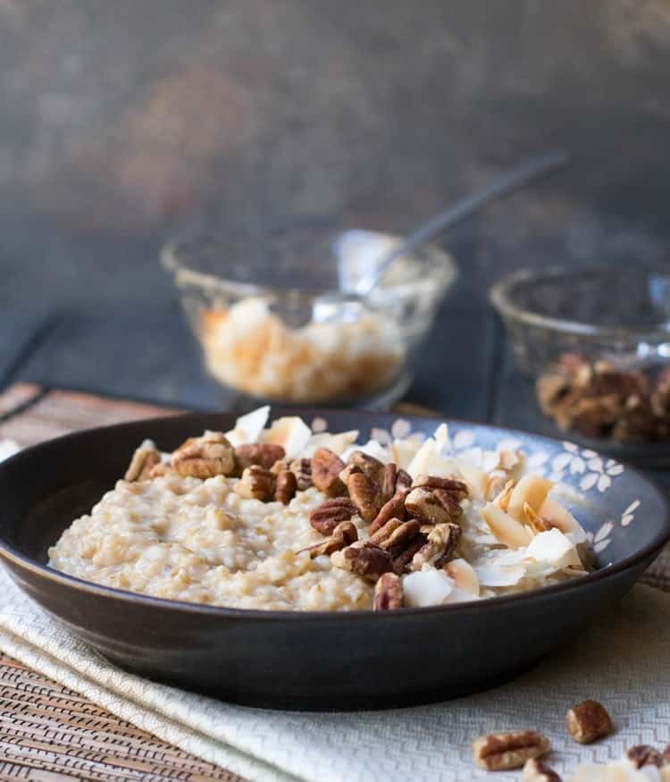 Toasted Coconut Pecan Steel Cut Oats