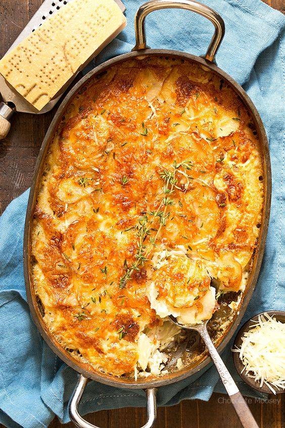 Garlic Parmesan Au Gratin Potatoes