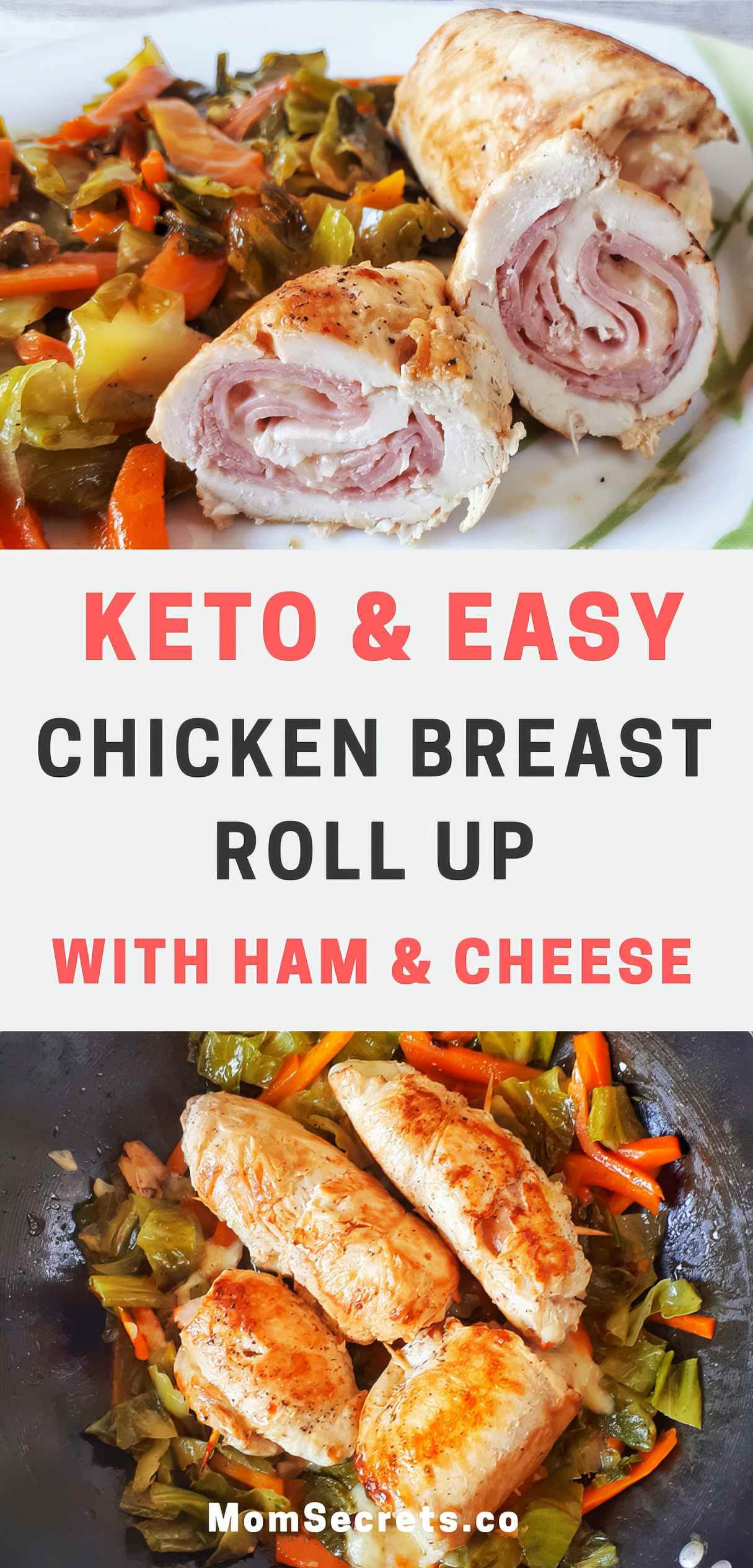 Keto & Easy Chicken Beast Roll Up with Cheese & Ham – Frugal Meal Idea