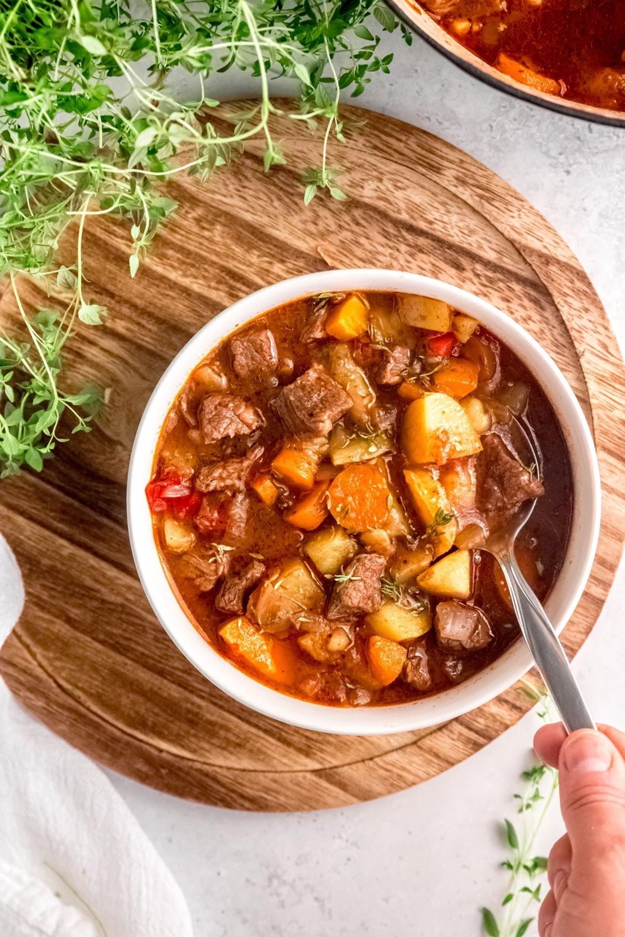 Dutch Oven Beef Stew | Healthy & Easy