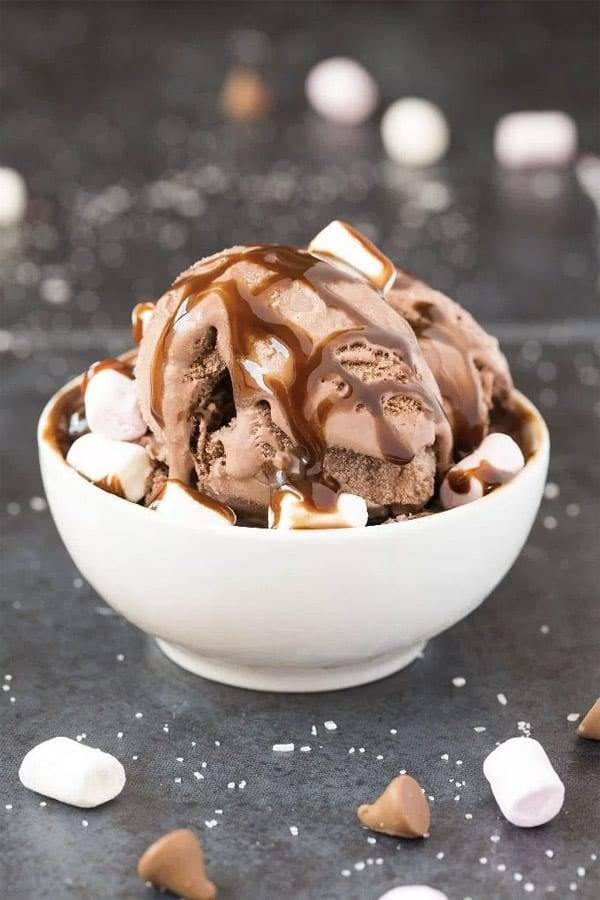 4-Ingredient Low Carb Hot Chocolate Ice Cream