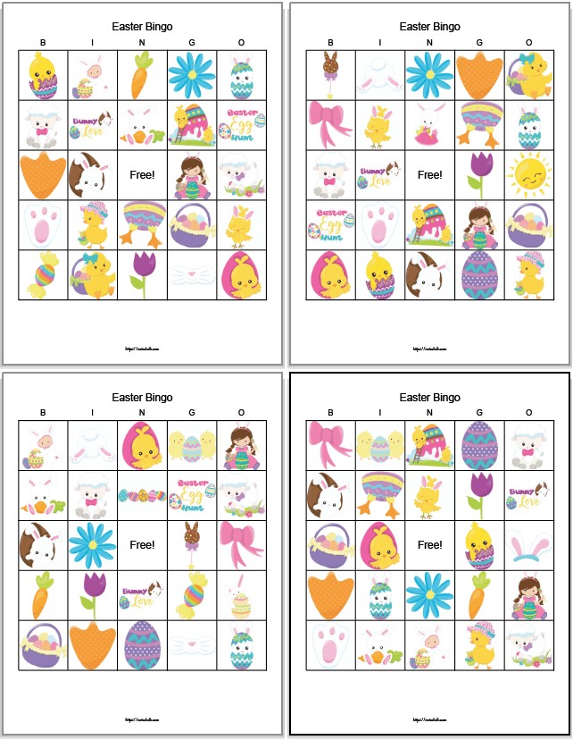 Free Printable Easter Bingo (secular and religious versions!)