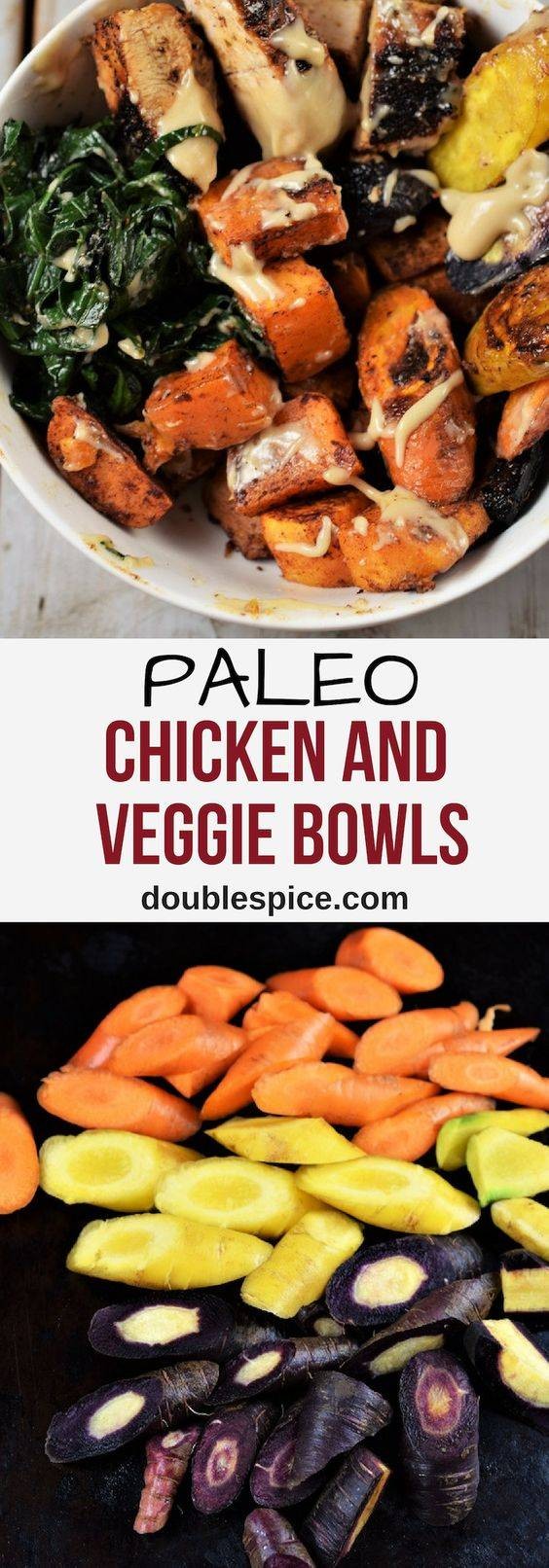 Paleo Chicken and Veggie Bowls