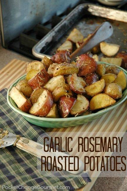 Garlic Rosemary Roasted Potatoes