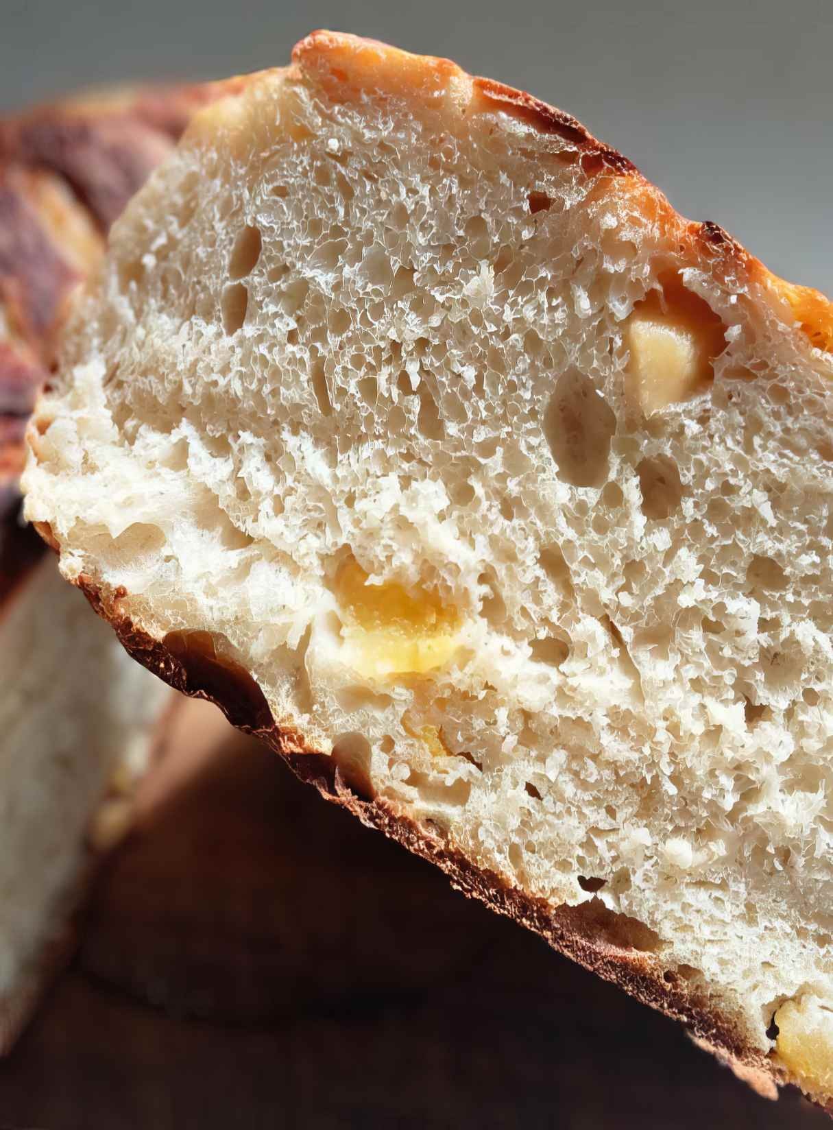 Soft, Spongy and Slightly Sweet Apricot and Ginger Sourdough Bread