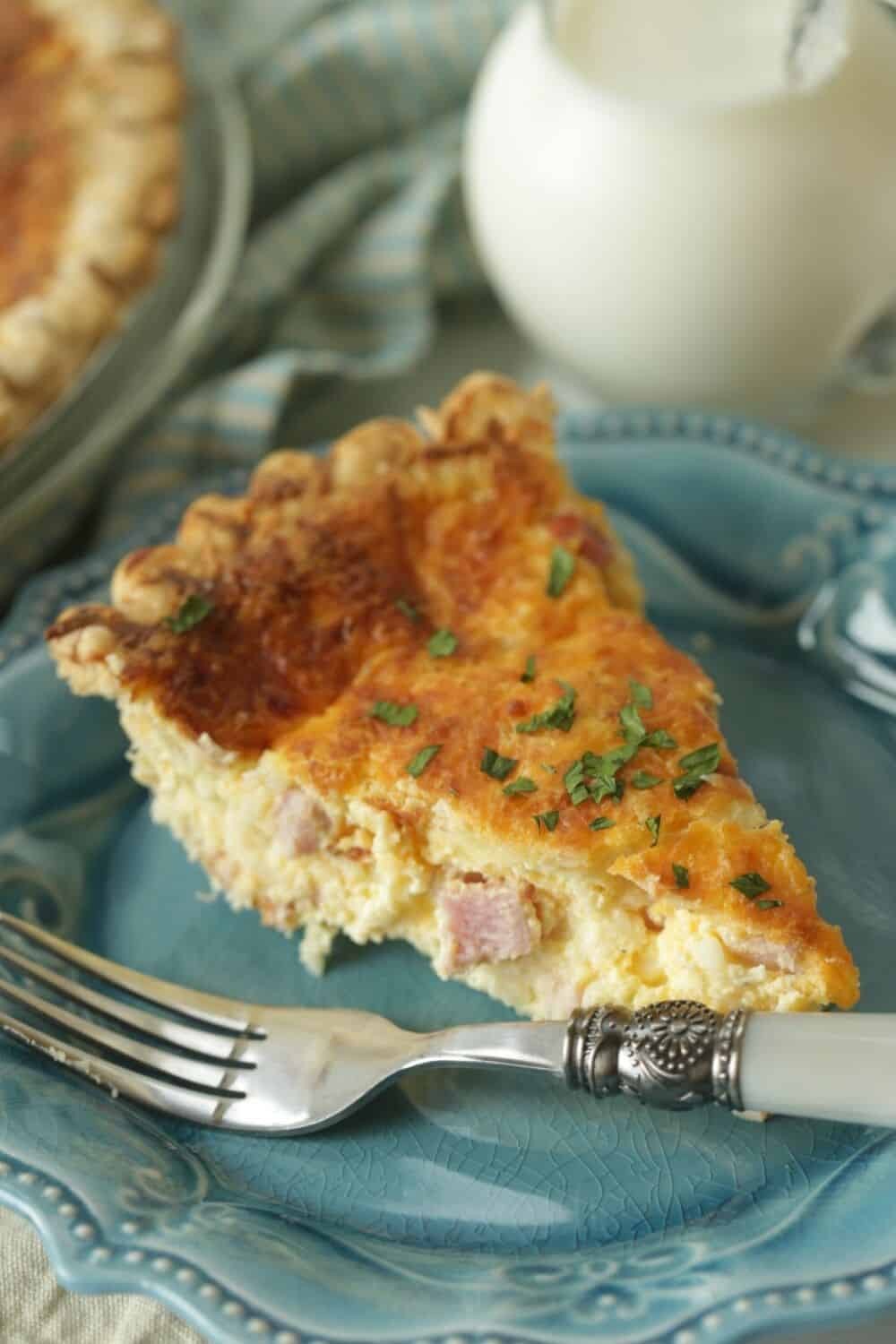 Easy Ham And Cheese Quiche