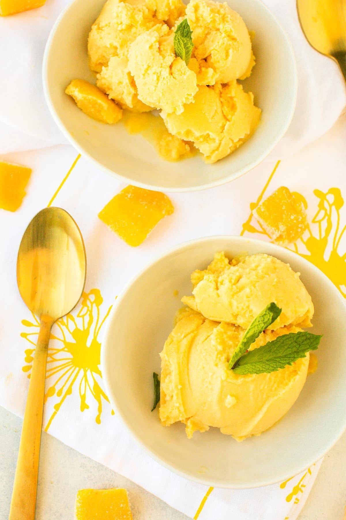 Vegan Mango Coconut Ice Cream Recipe