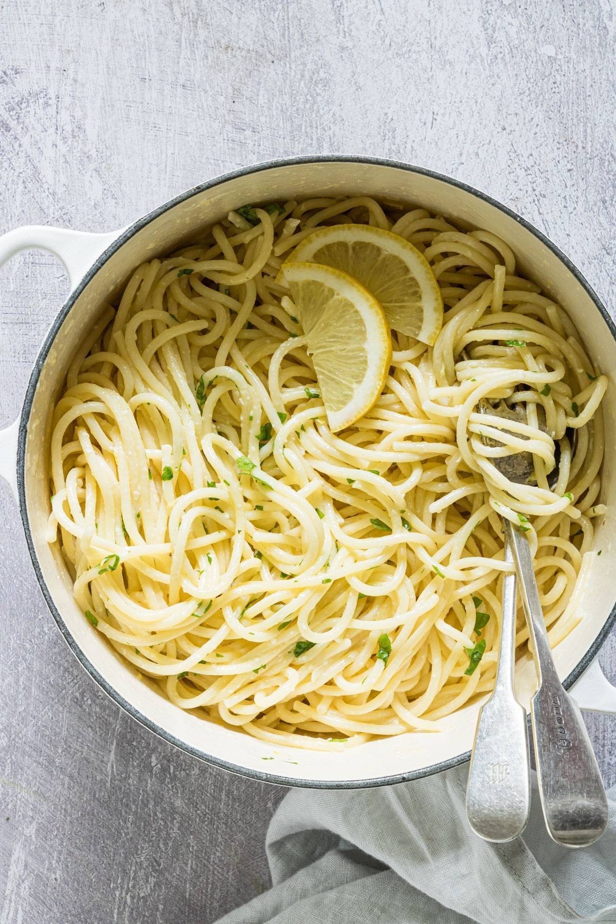 15 Minutes Lemon Pasta And Instant Pot Lemon Pasta