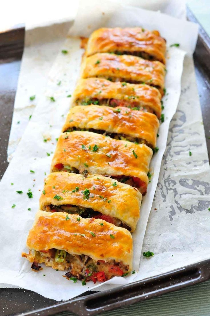 Make Puff Pastry Vegetable Strudel