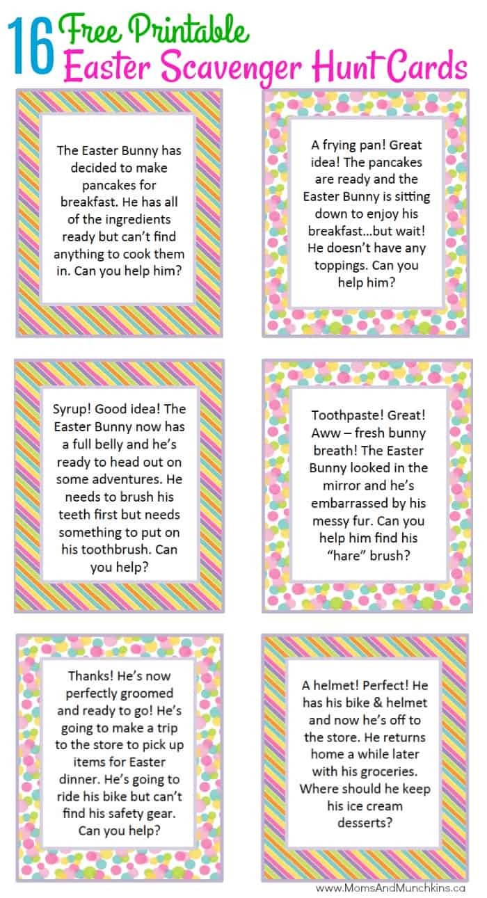 Easter Scavenger Hunt Ideas