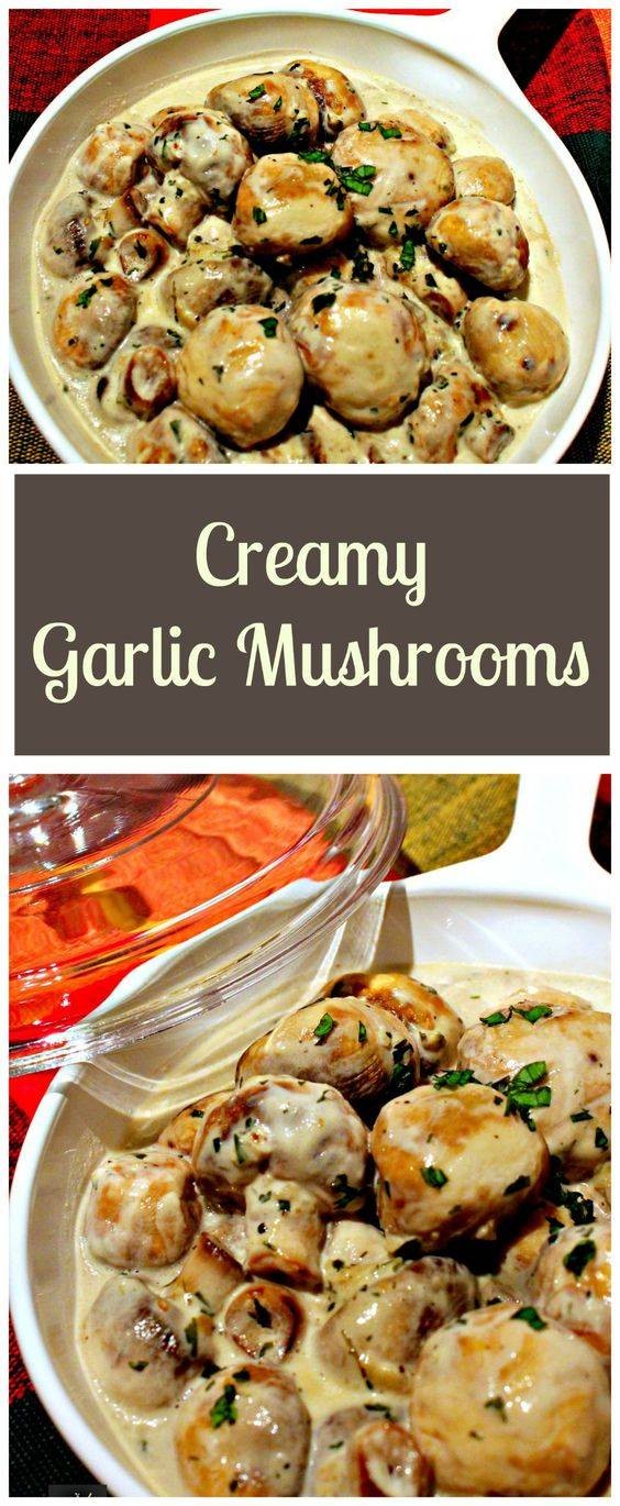 Creamy Garlic Mushrooms