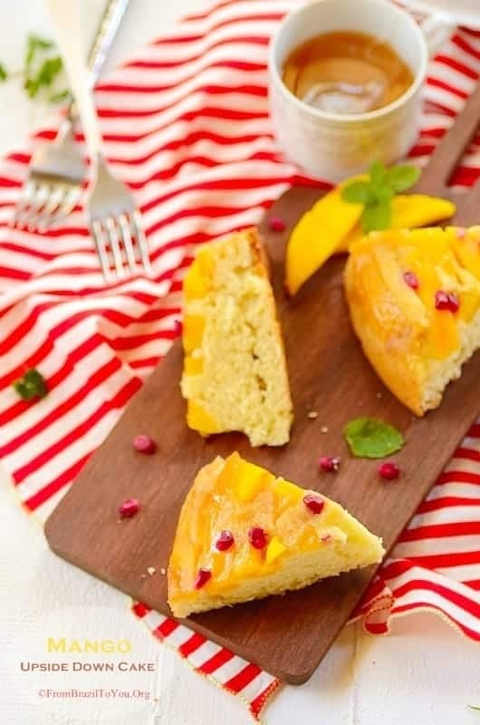 Bright Mango Upside Down Cake