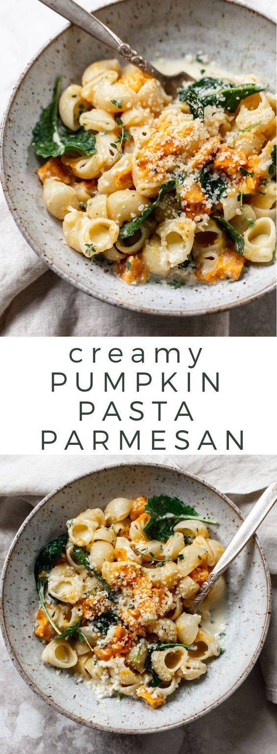 Creamy Pumpkin Pasta Parmesan