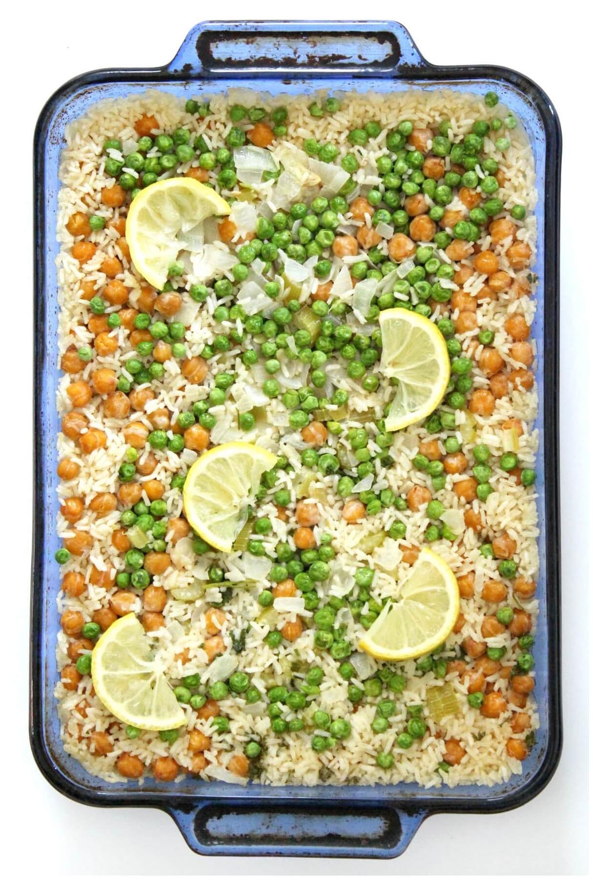 Lemon Chickpea and Rice Casserole – Meatless Meal for the Family