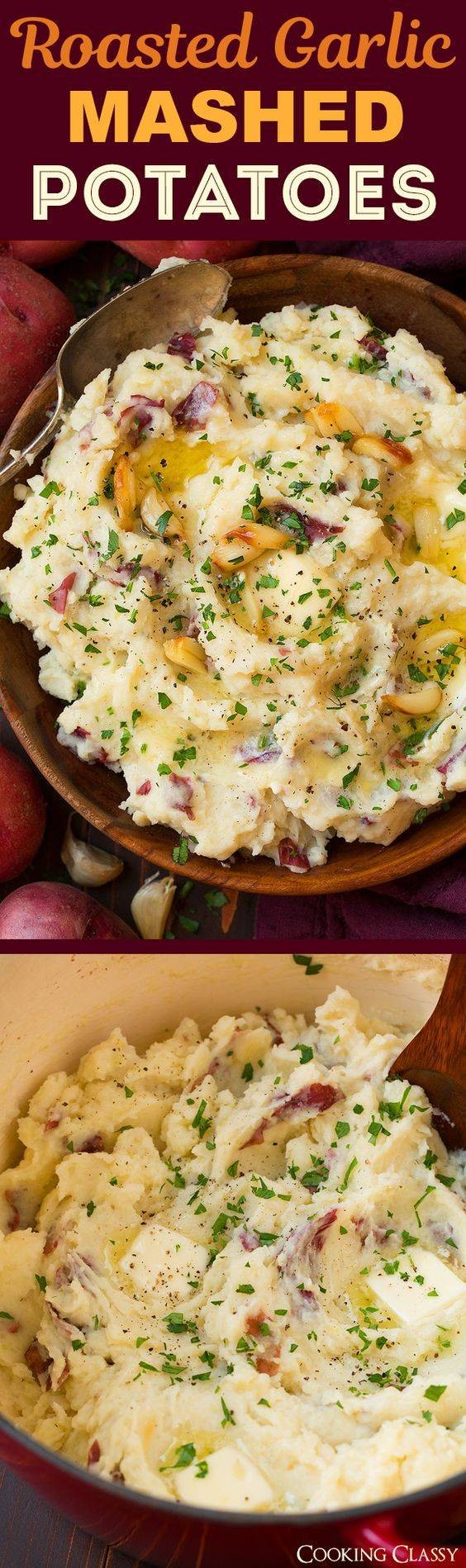 Roasted Garlic Mashed Potatoes