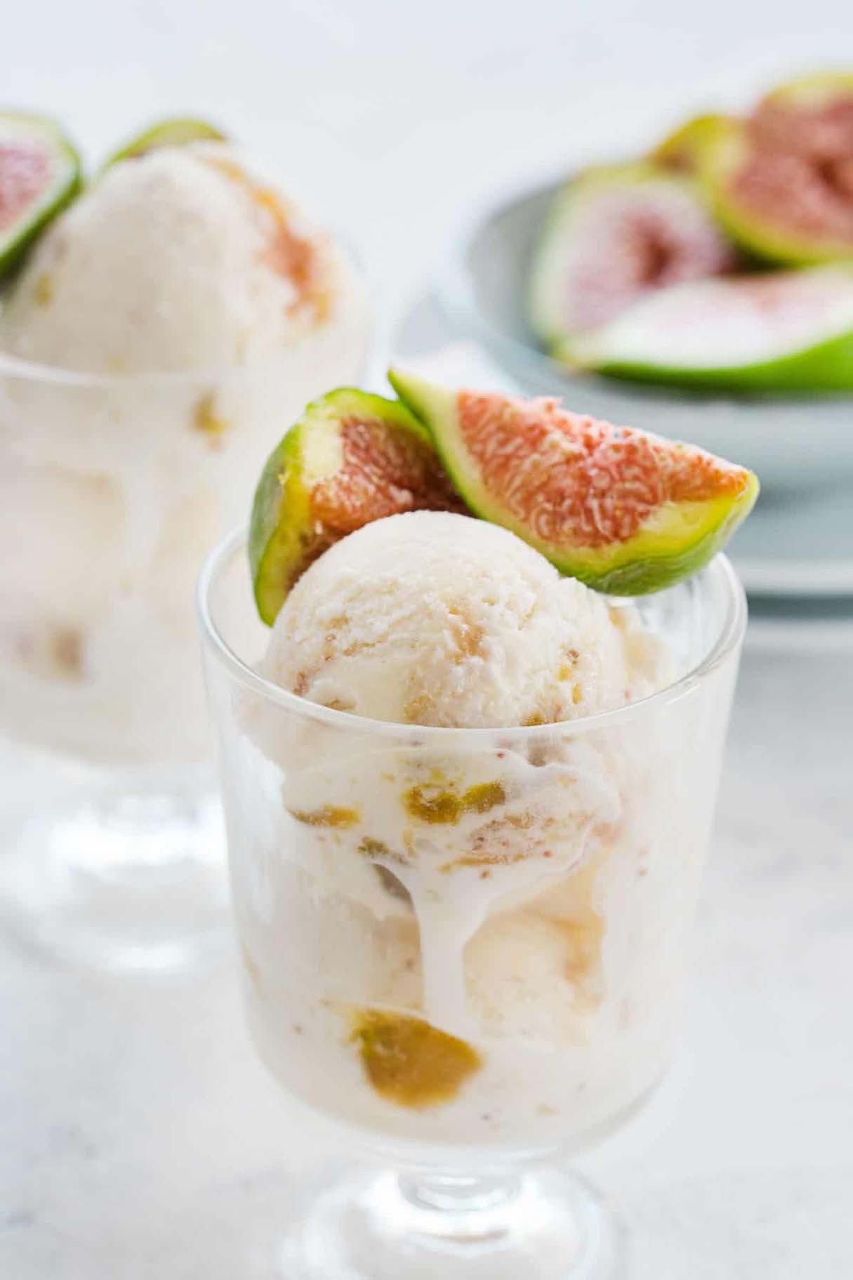 Amazing Mascarpone Ice Cream With Figs