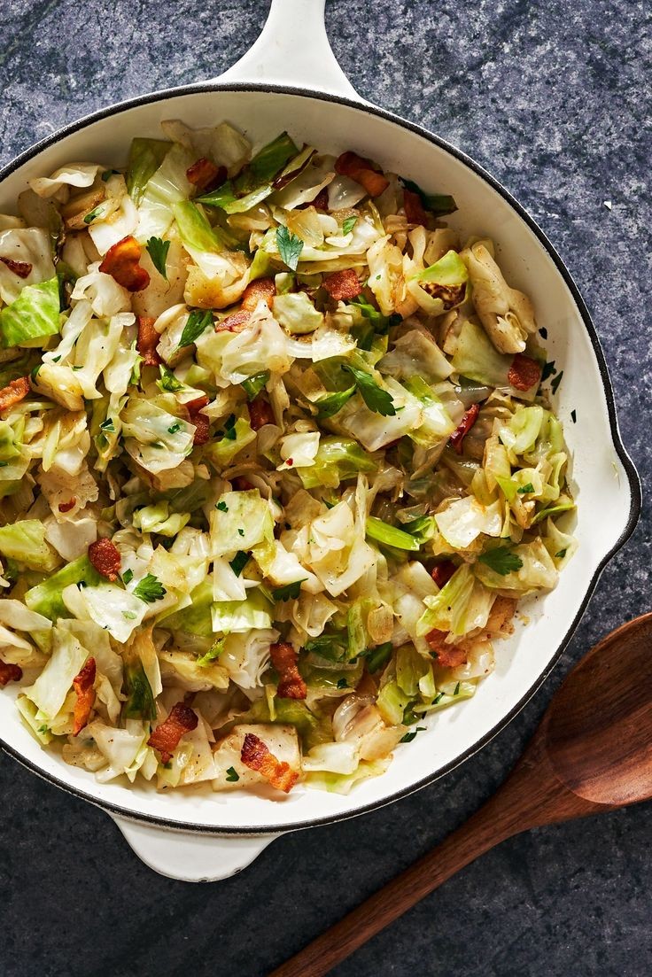 Fried Cabbage with Bacon