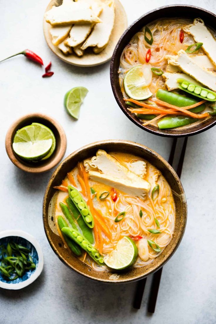 Hot and Sour Coconut Chinese Noodle Soup