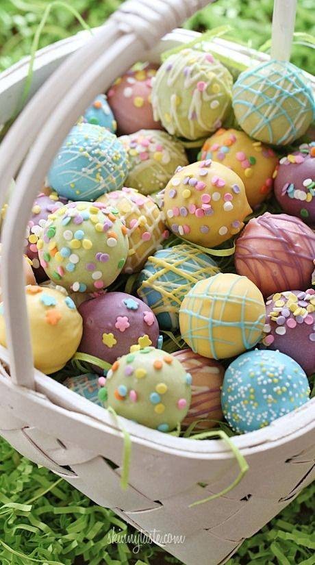 Skinny Easter Egg Mini Cake Balls