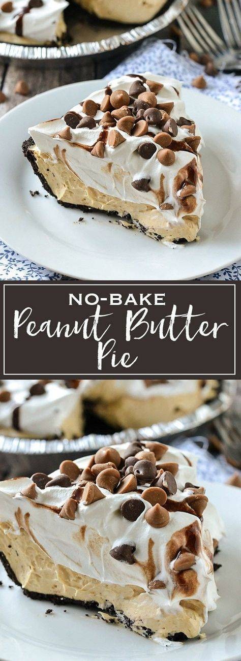 No-Bake Peanut Butter Pie | Simply Delicious