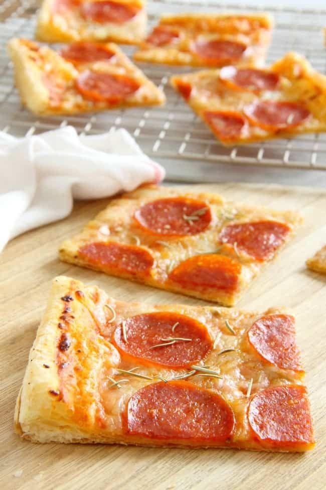 Puff Pastry Pepperoni Pizza Favorite Recipe