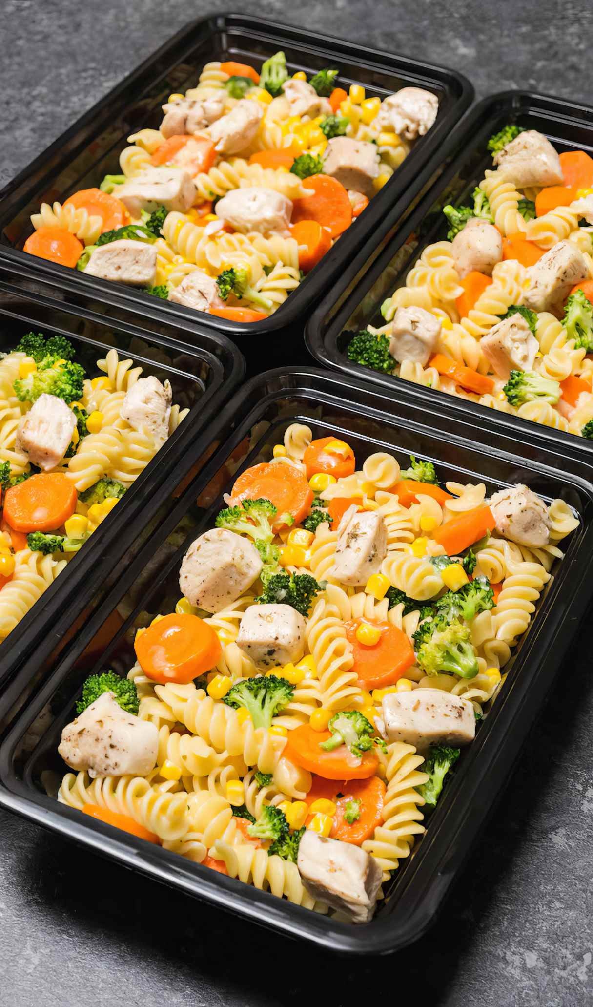 Garlic Chicken & Veggies Pasta Meal Prep Recipe for Pickiest Eaters