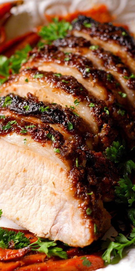 Brown Sugar Dijon Glazed Pork Loin