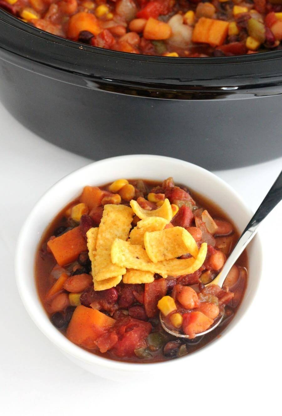 Easy Slow Cooker Vegan Chili (Gluten-Free, Allergy-Free)