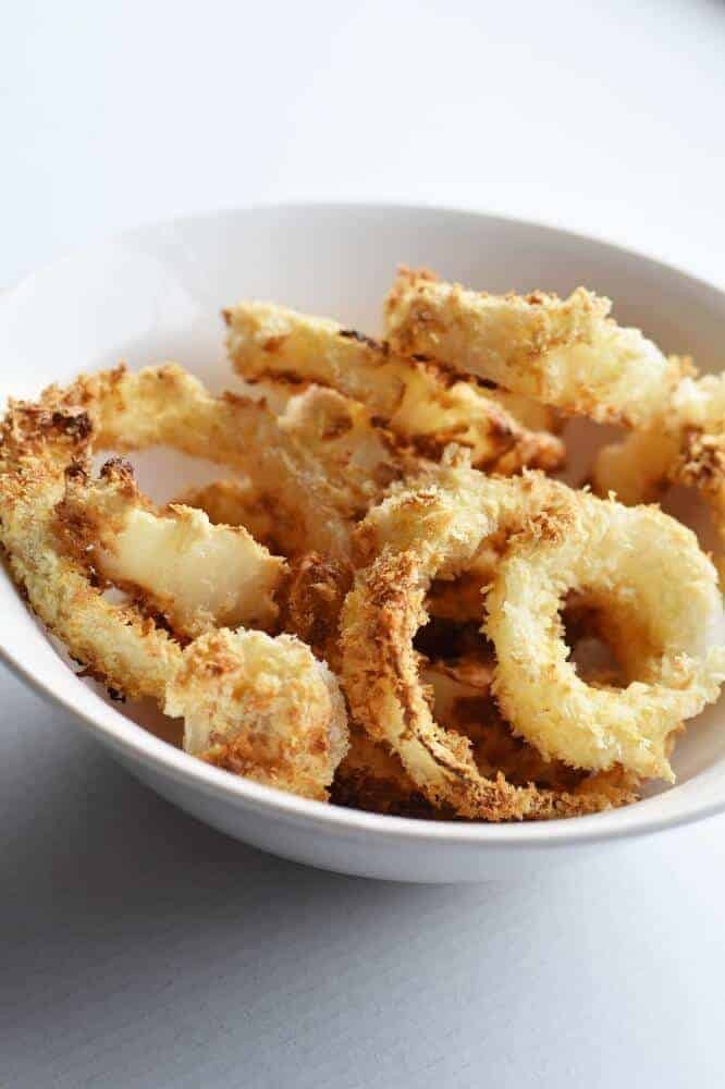 Cripsy Homemade Air Fryer Onion Rings Recipe