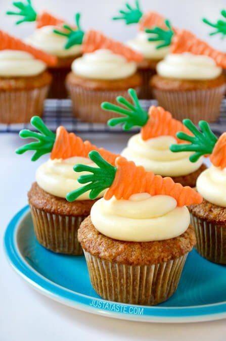 Carrot Cupcakes with Cream Cheese Frosting